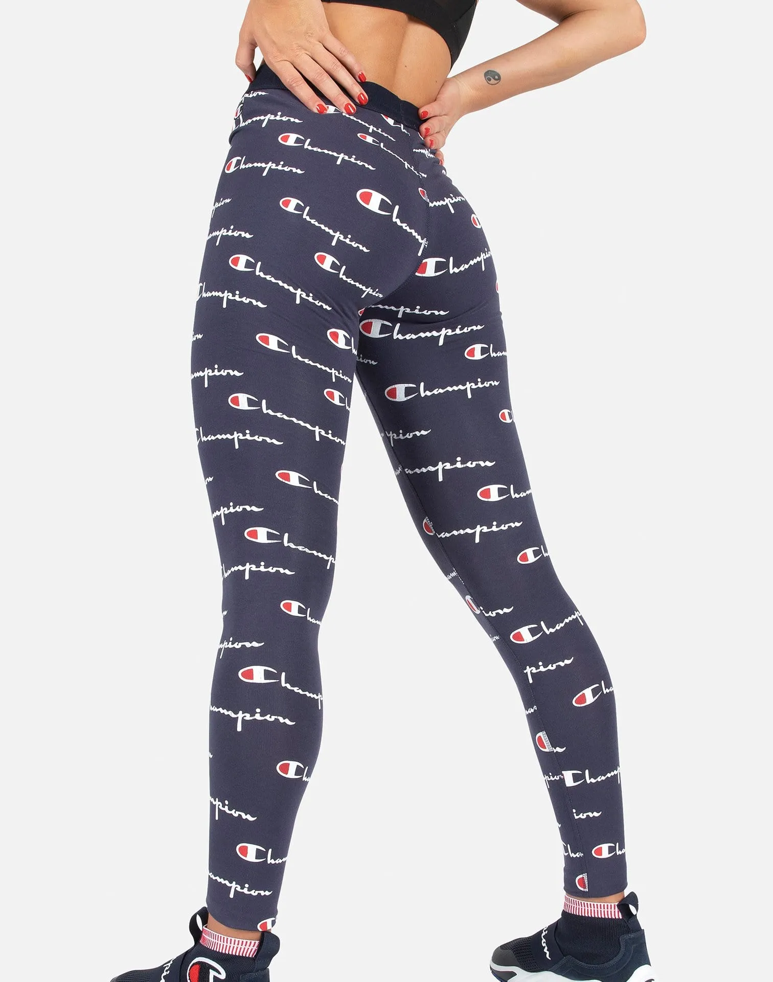 Champion ALL-OVER LOGO LEGGINGS