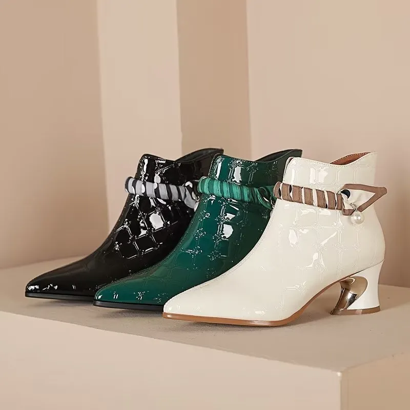 ChicLuxe Exotic Heeled Booties