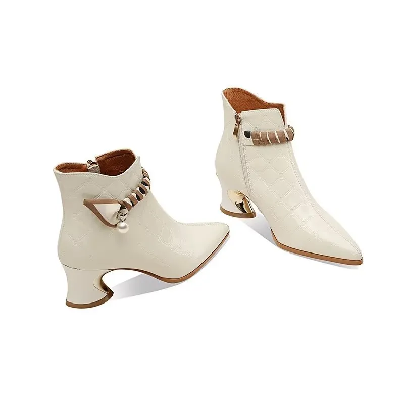 ChicLuxe Exotic Heeled Booties