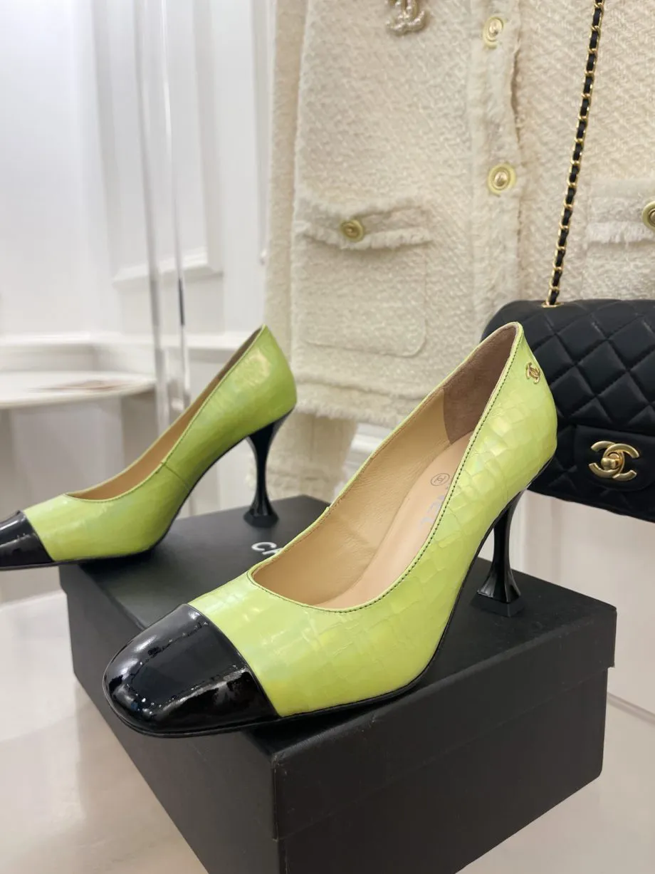 CHL Women's Pump &amp; Grosgrain Green For Women