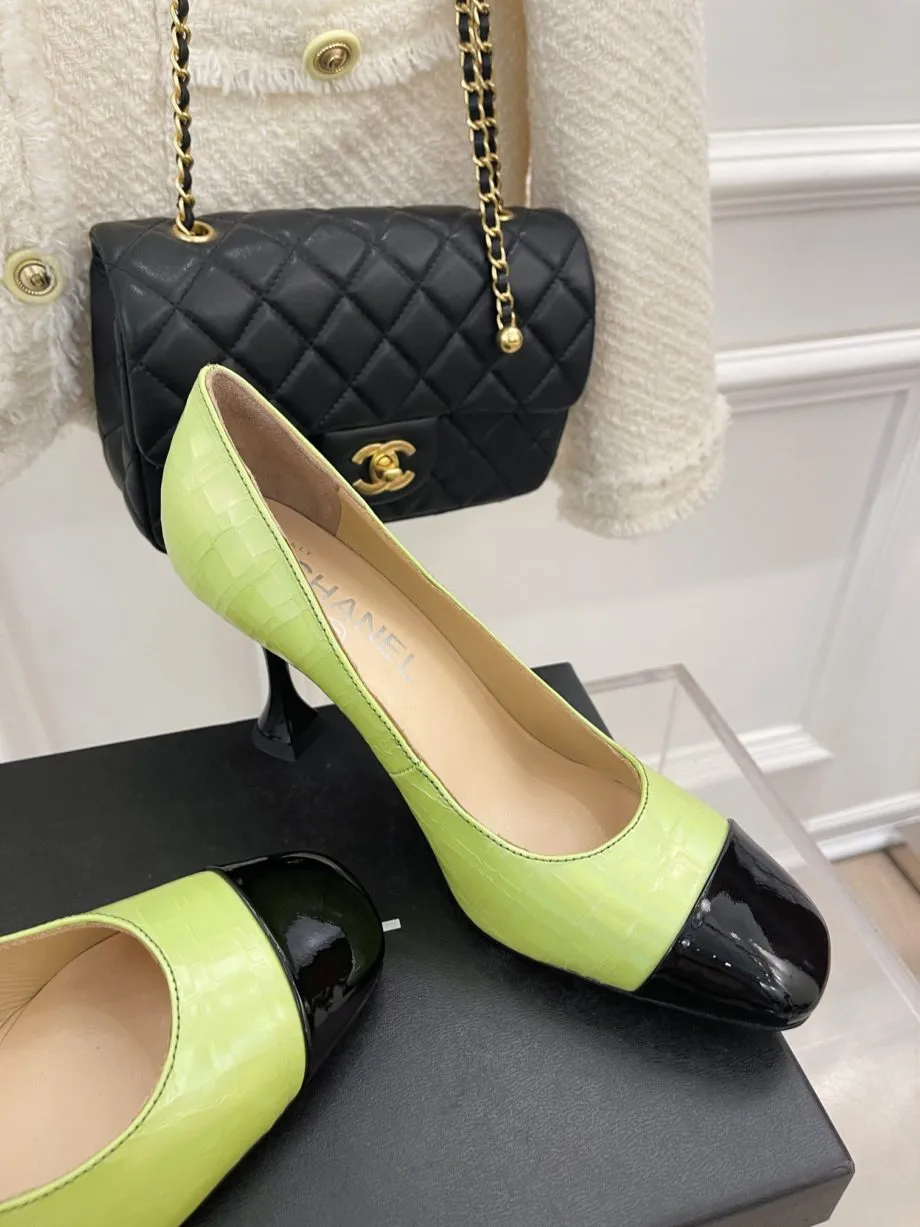 CHL Women's Pump &amp; Grosgrain Green For Women