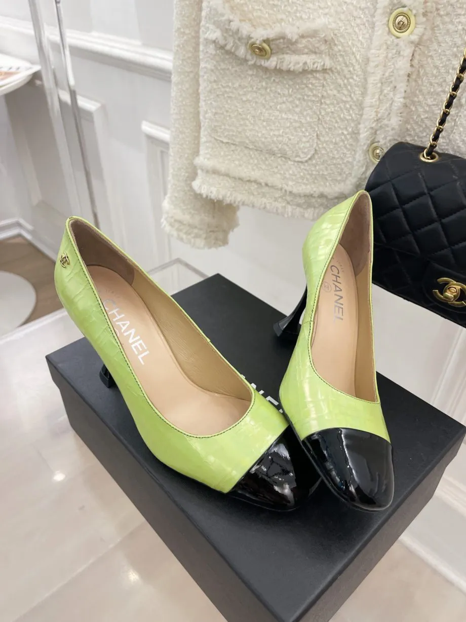 CHL Women's Pump &amp; Grosgrain Green For Women