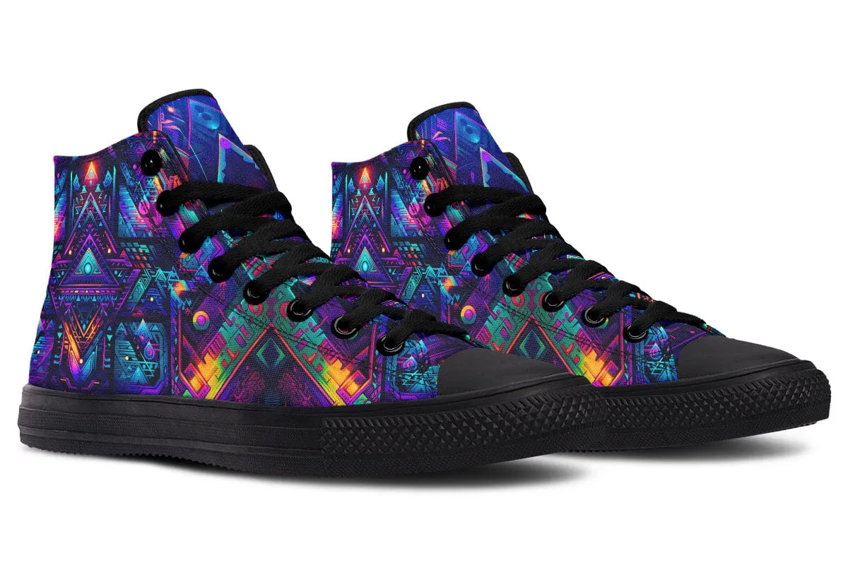 Cyber Night High Top Shoes