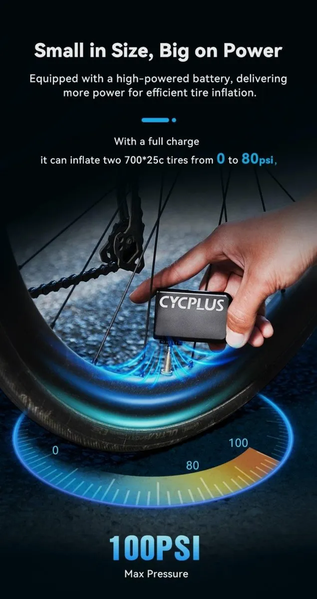 Cycplus AS2 Mini Electric Air Pump