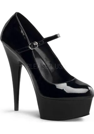 DELIGHT-687 [Patent Black] | PLATFORM HEELS [PREORDER]