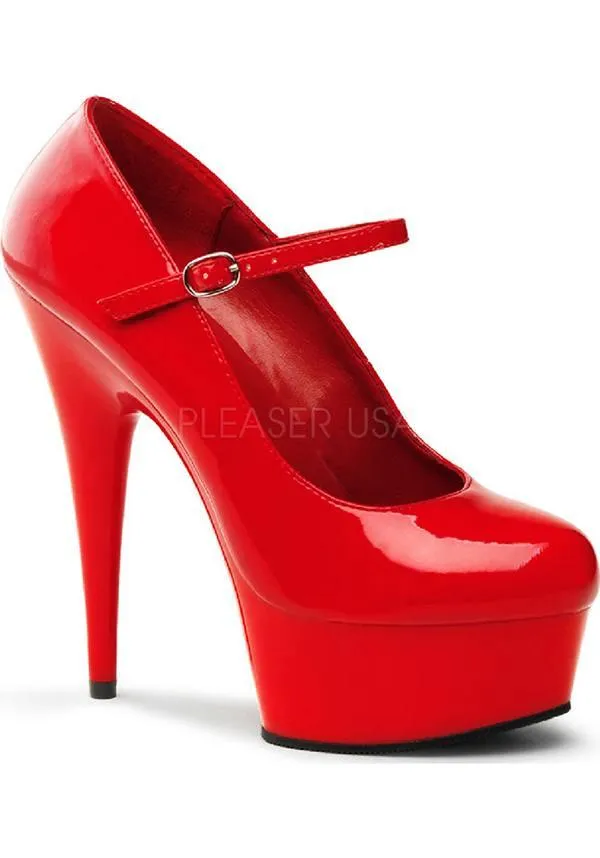 DELIGHT-687 [Patent Red] | PLATFORM HEELS [PREORDER]