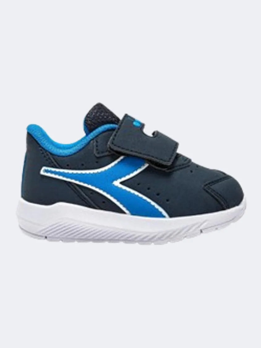 Diadora Falcon 4 Sl Infant-Boys Running Shoes Blue/Navy/White