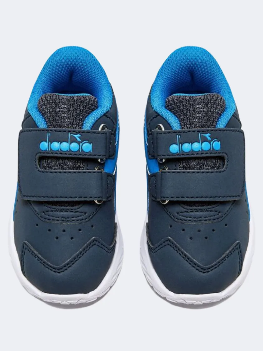 Diadora Falcon 4 Sl Infant-Boys Running Shoes Blue/Navy/White