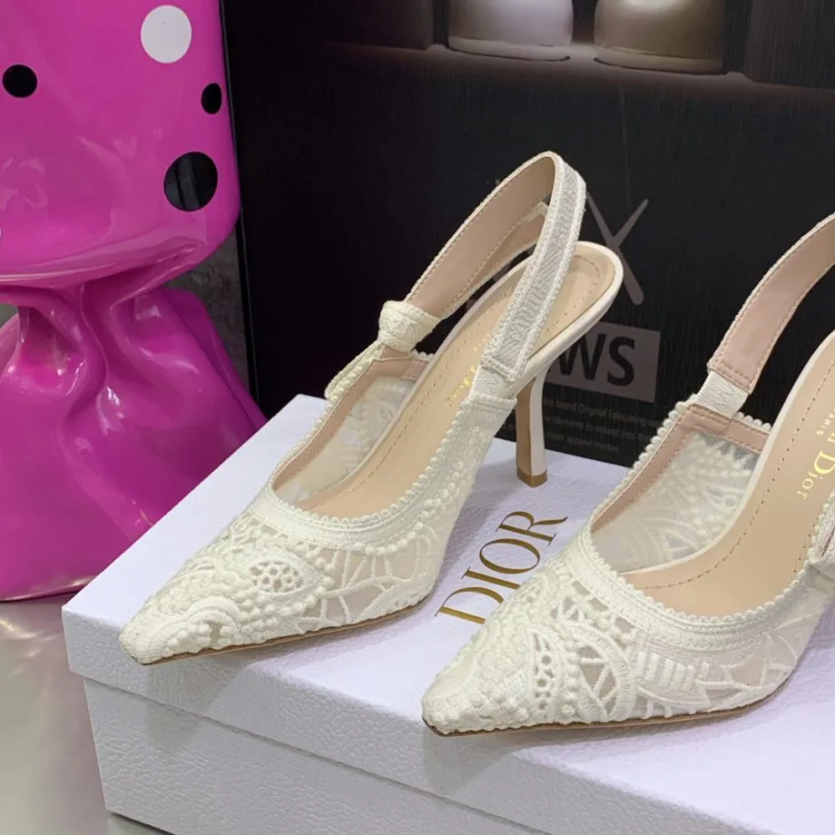 DIR Women's J'Ador Slingback Pump White For Women CD KCP945MCM_S03W