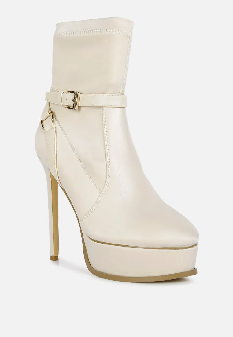 Doesburg Satin Stiletto Ankle Boot