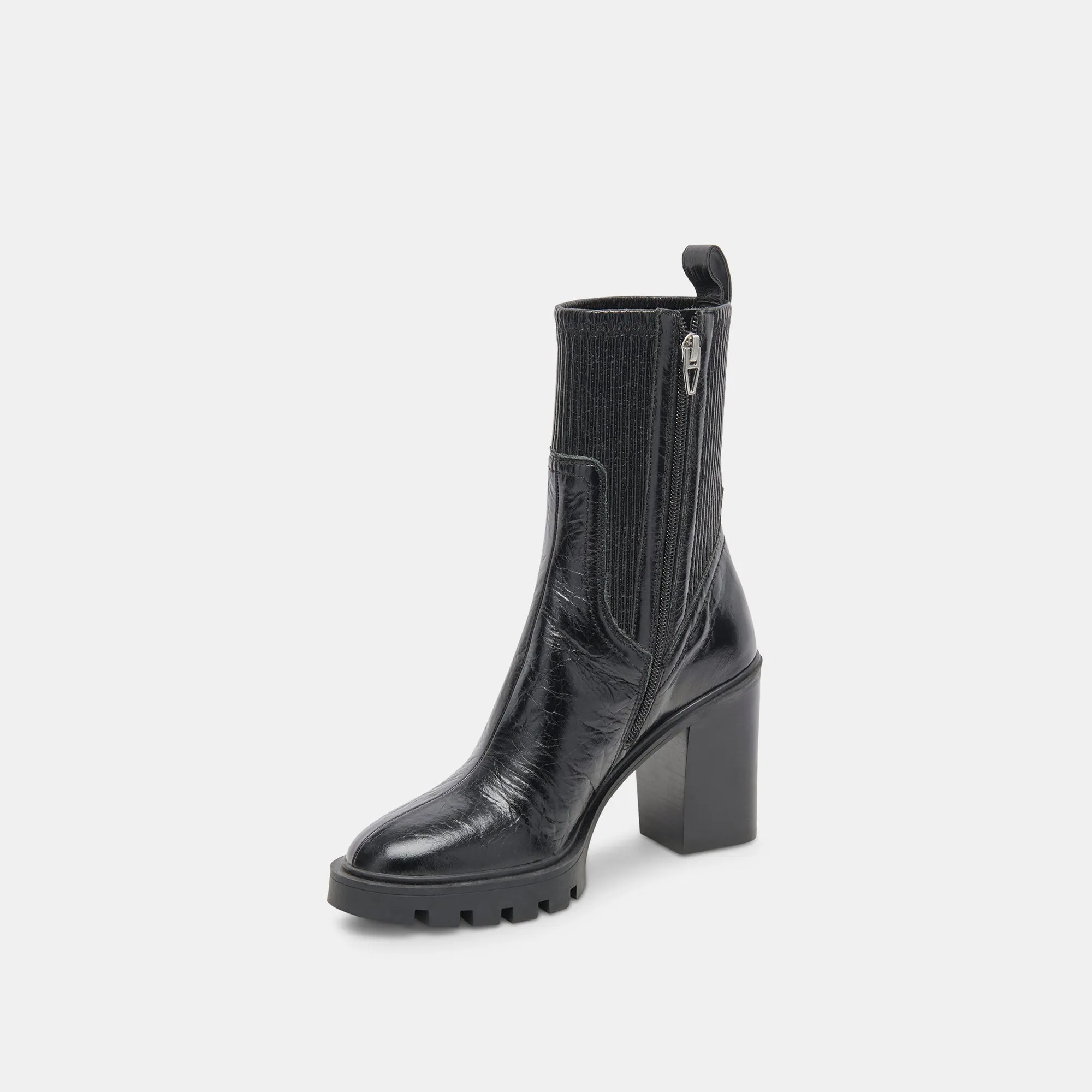 Dolce Vita Marni H20 Boots in Midnight Crinkle Patent