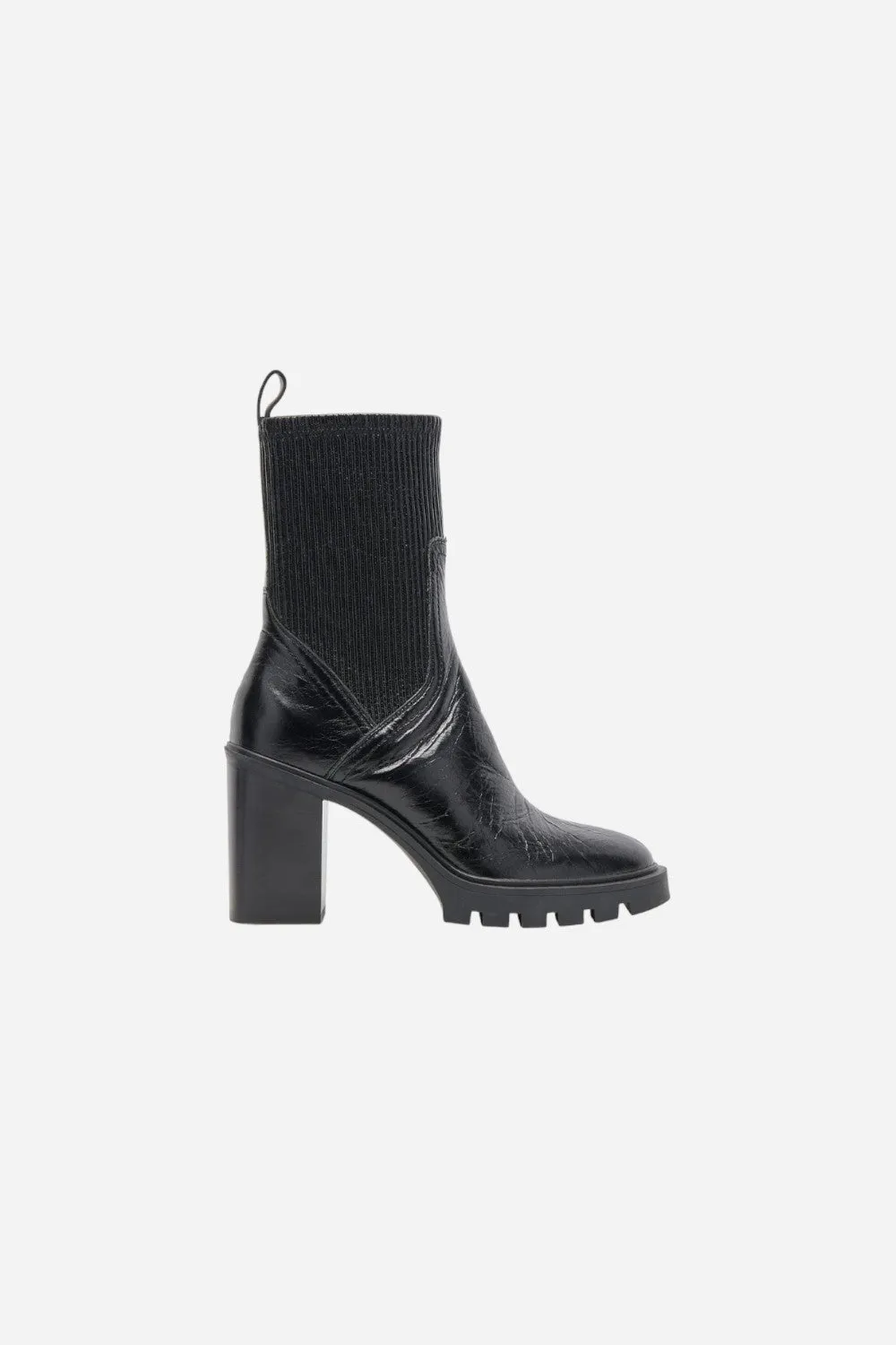 Dolce Vita Marni H20 Boots in Midnight Crinkle Patent