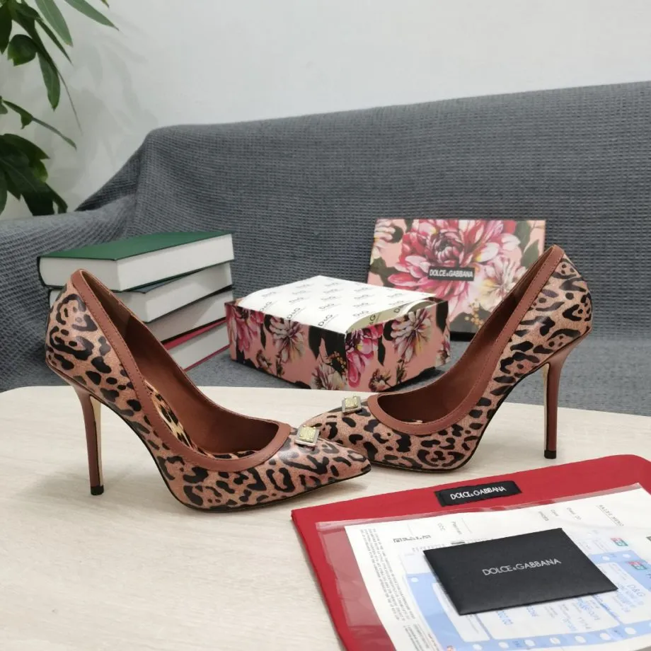 DolGa Leopard-Print Pumps Brown For Women DG Shoes CD1583AW384HYNBM