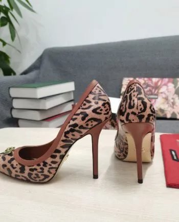 DolGa Leopard-Print Pumps Brown For Women DG Shoes CD1583AW384HYNBM