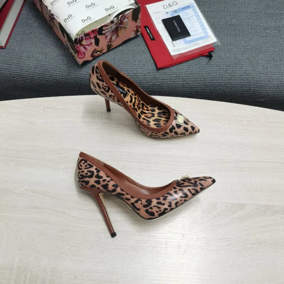 DolGa Leopard-Print Pumps Brown For Women DG Shoes CD1583AW384HYNBM