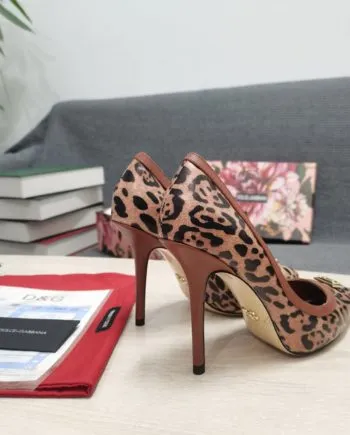 DolGa Leopard-Print Pumps Brown For Women DG Shoes CD1583AW384HYNBM