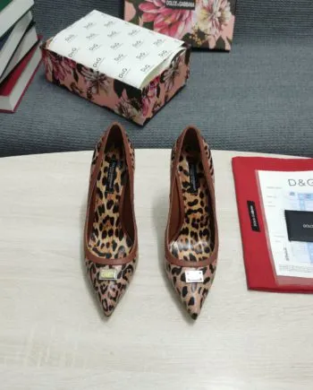 DolGa Leopard-Print Pumps Brown For Women DG Shoes CD1583AW384HYNBM