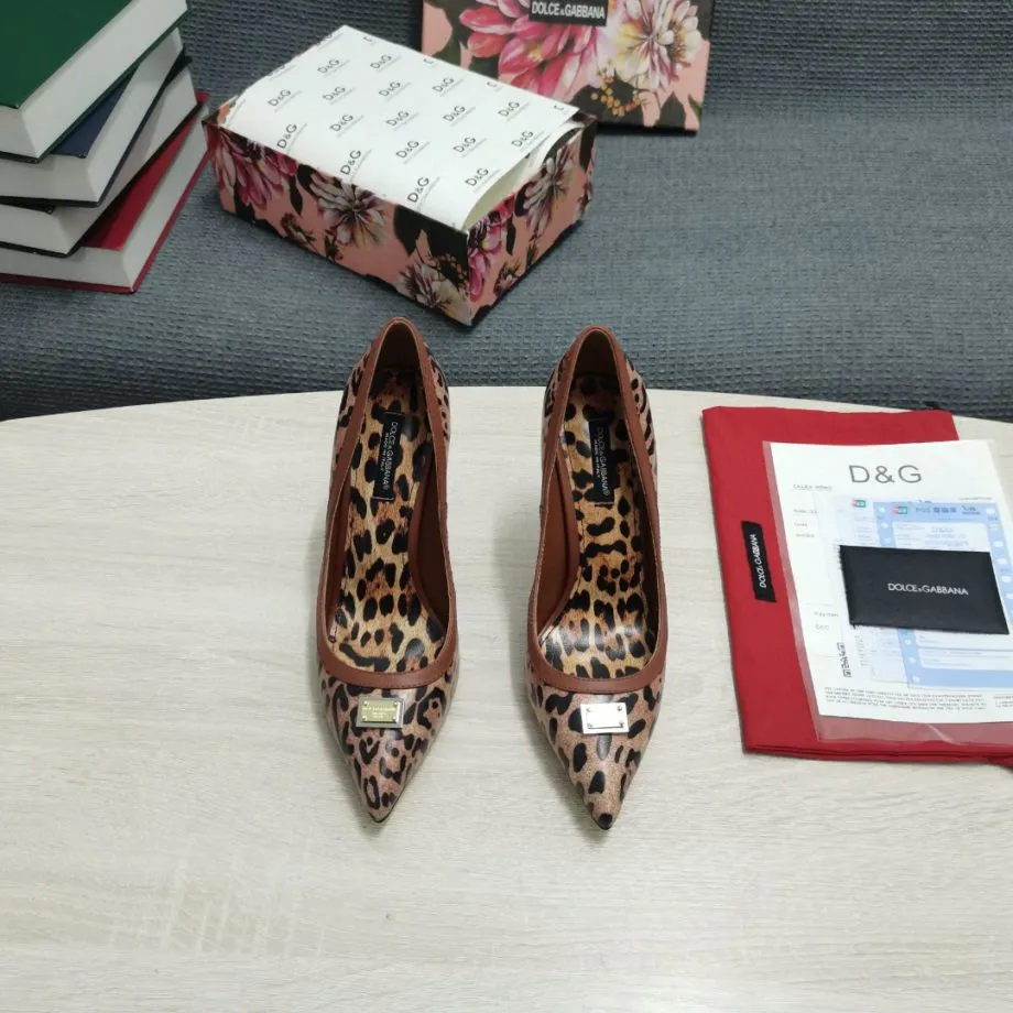 DolGa Leopard-Print Pumps Brown For Women DG Shoes CD1583AW384HYNBM