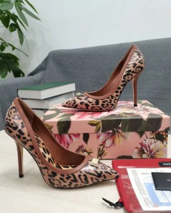 DolGa Leopard-Print Pumps Brown For Women DG Shoes CD1583AW384HYNBM