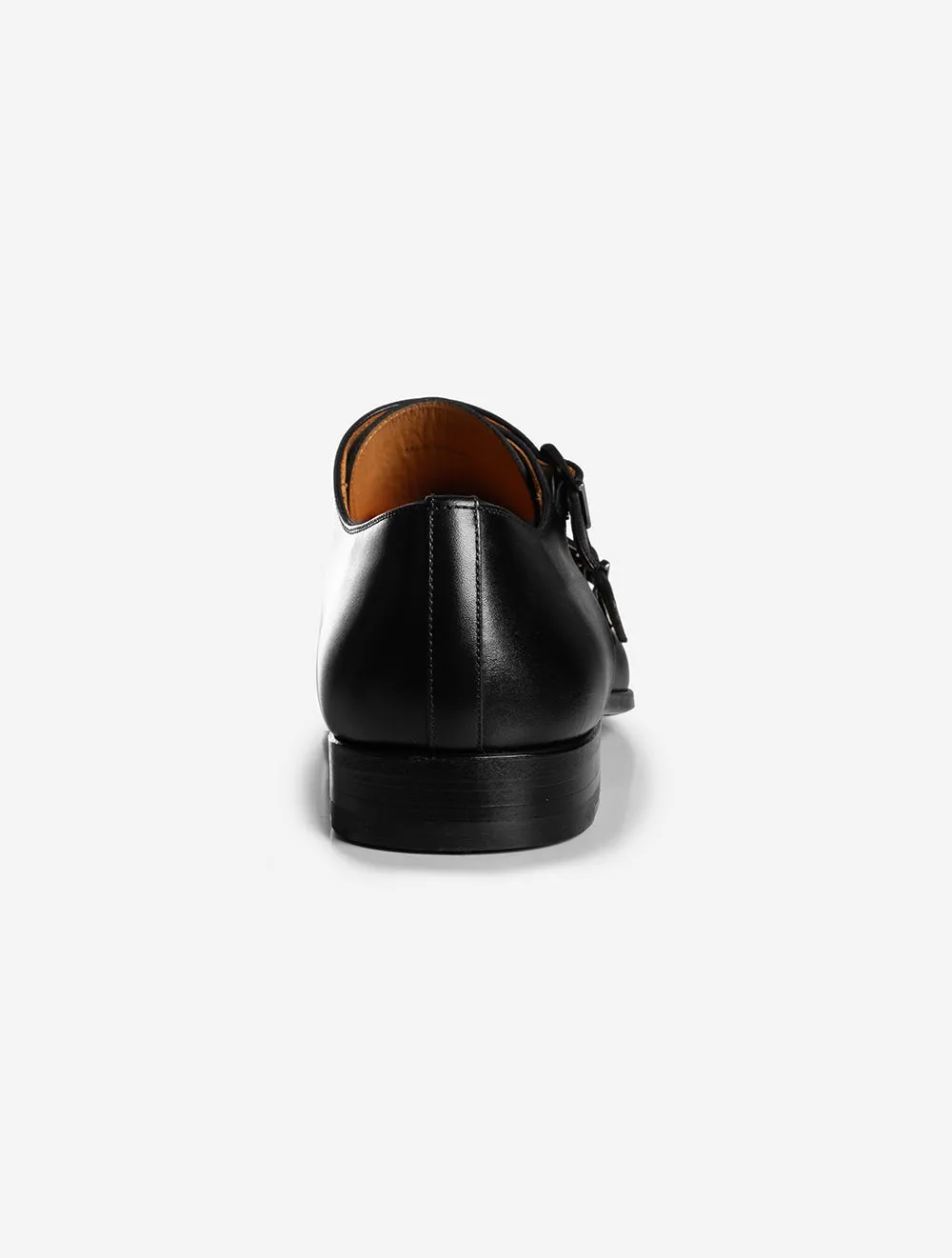 Double Monk Shoe Black