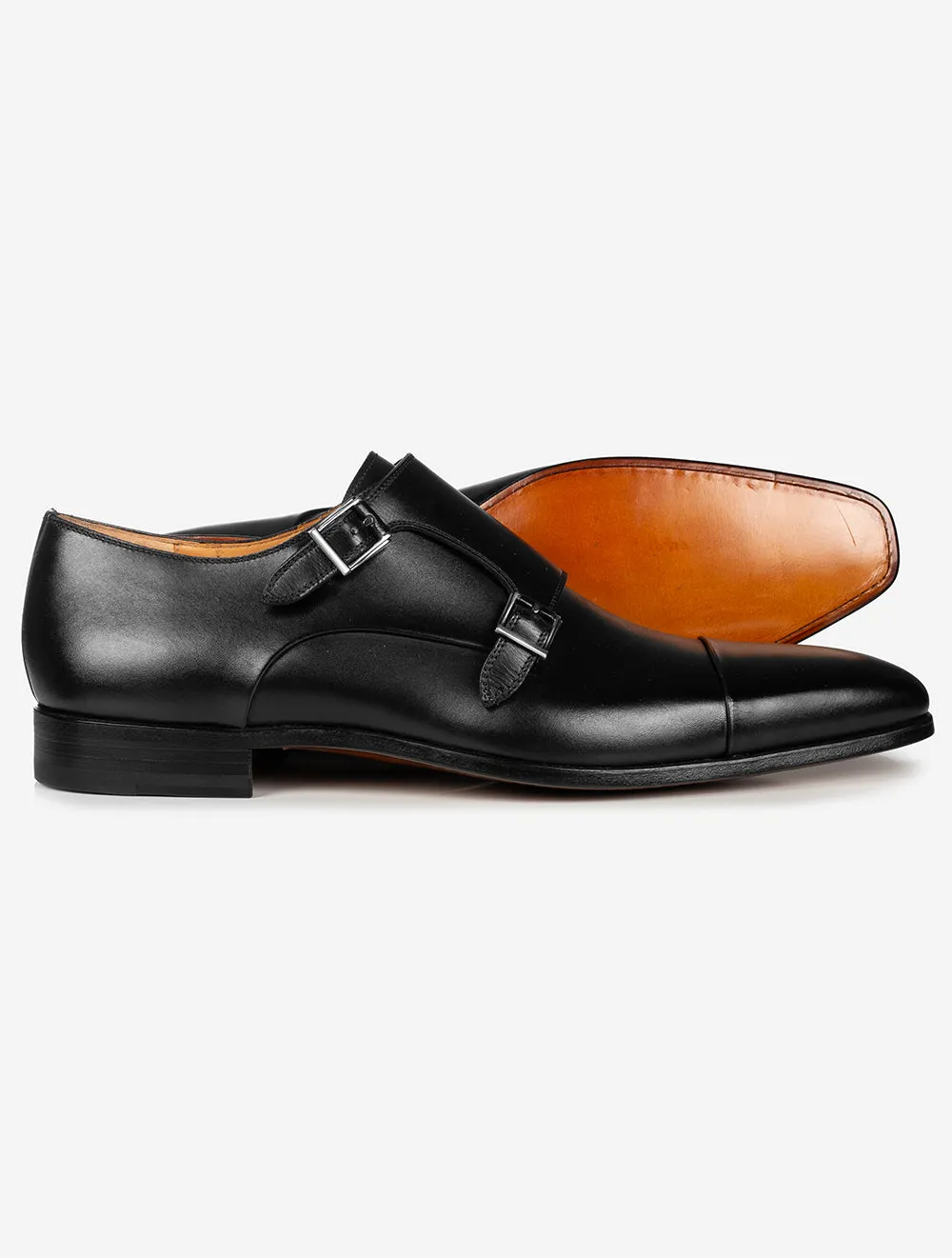 Double Monk Shoe Black