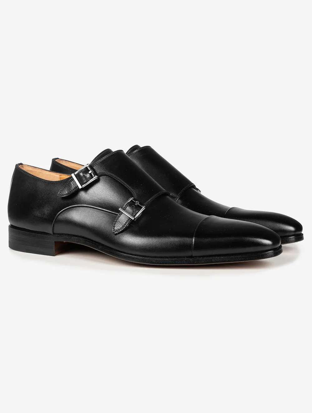 Double Monk Shoe Black