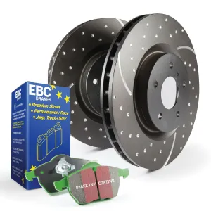 EBC Brakes S10KF1658 S10 Kits Greenstuff 2000 and GD Rotors; Front; FMSI Pad No. D1721; 305mm Dia.;