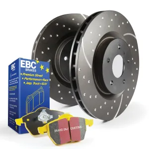 EBC Brakes S5KF1950 S5 Kits Yellowstuff And GD Rotors; Front; FMSI Pad No. D1912;