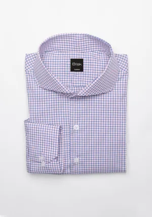 Egyptian Blue On Pink Tattersall Shirt - Wrinkle Free