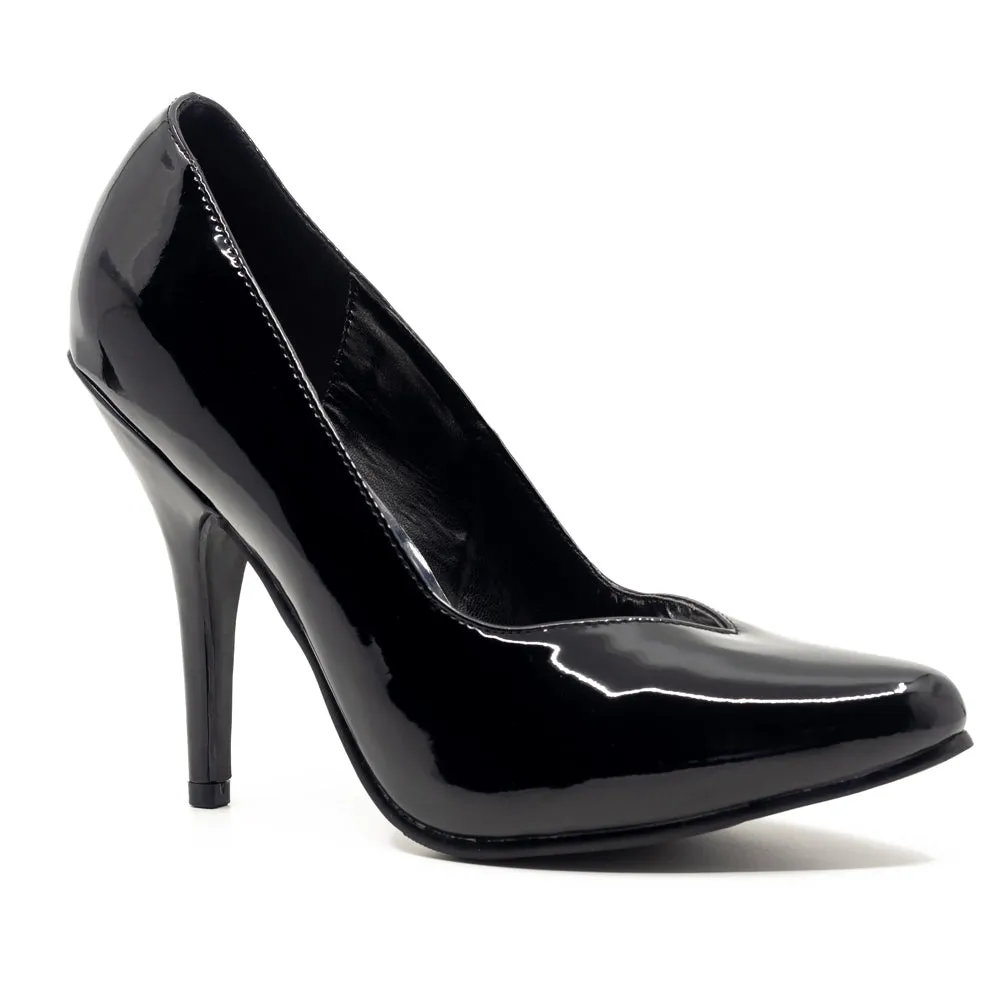 Ellie Shoes 5" Heel Patent Pump - Black