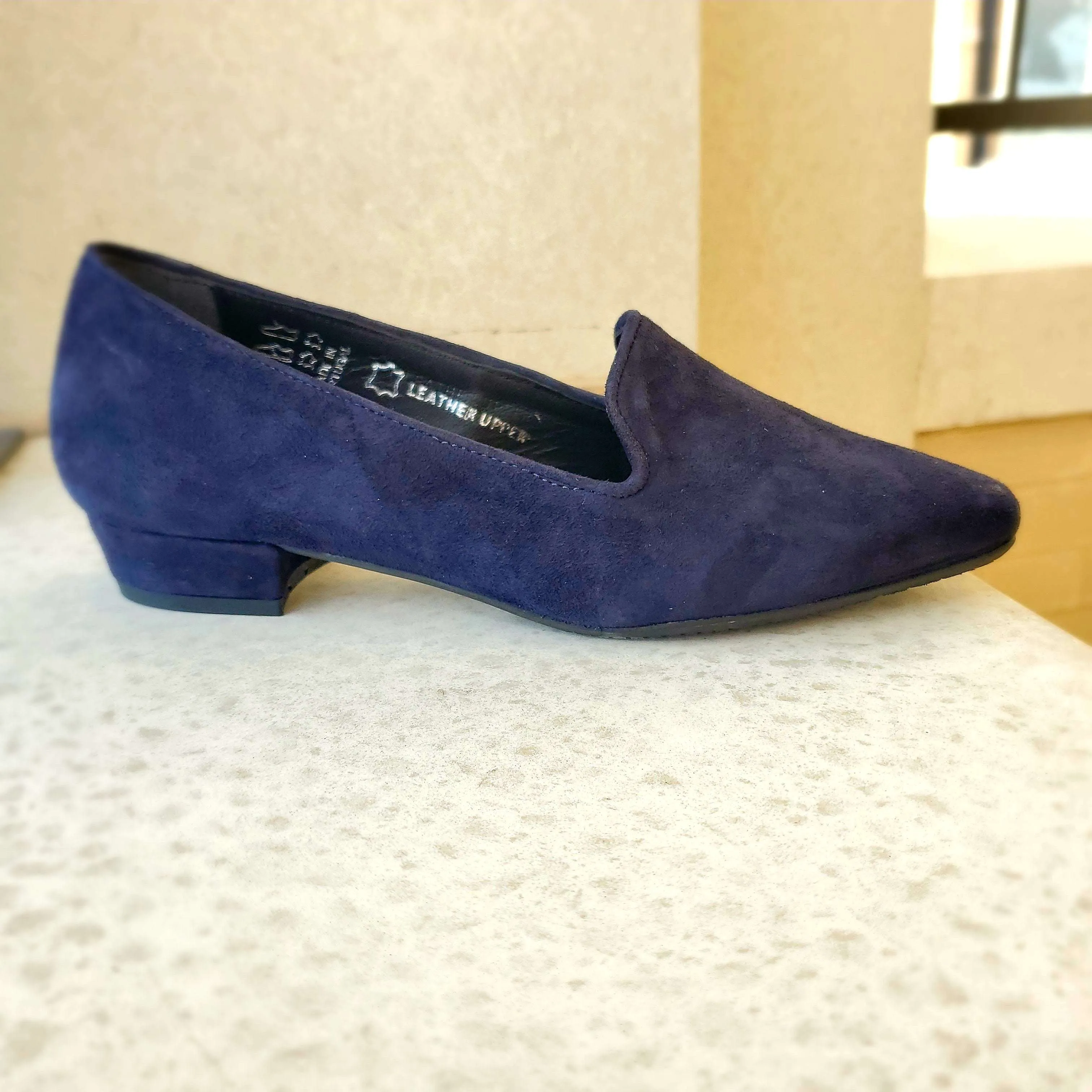 Eric Michael - ZAHARA - Navy Suede & Black Suede