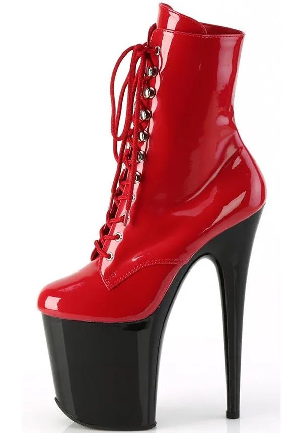 FLAMINGO-1020 [Red] | PLATFORM HEELS [PREORDER]