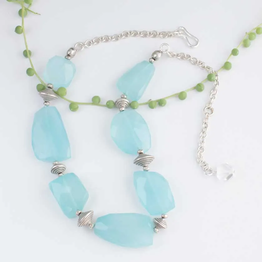 Flowing Aqua  Necklace