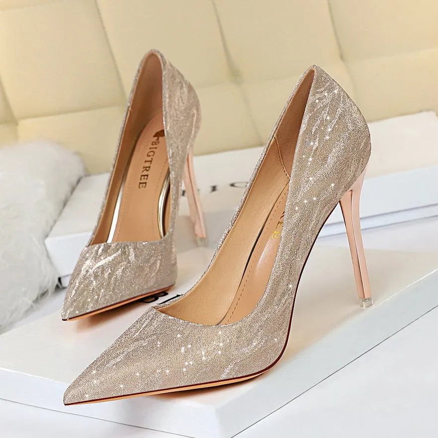 formal shoes, womens dress shoes Pointed Toe High Heel Prom Wedding Shoes