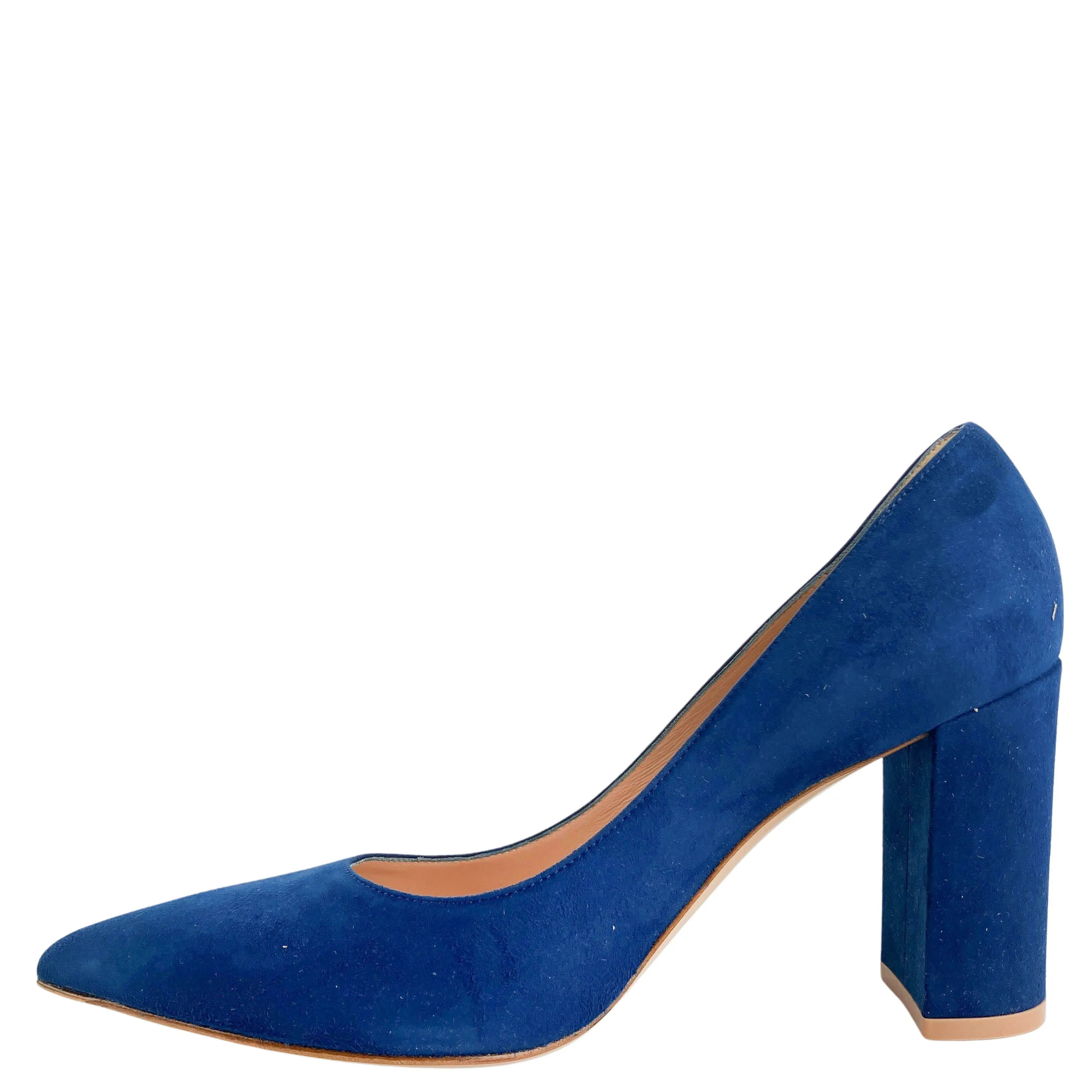 Gianvito Rossi Piper Pumps Camoscio Blue