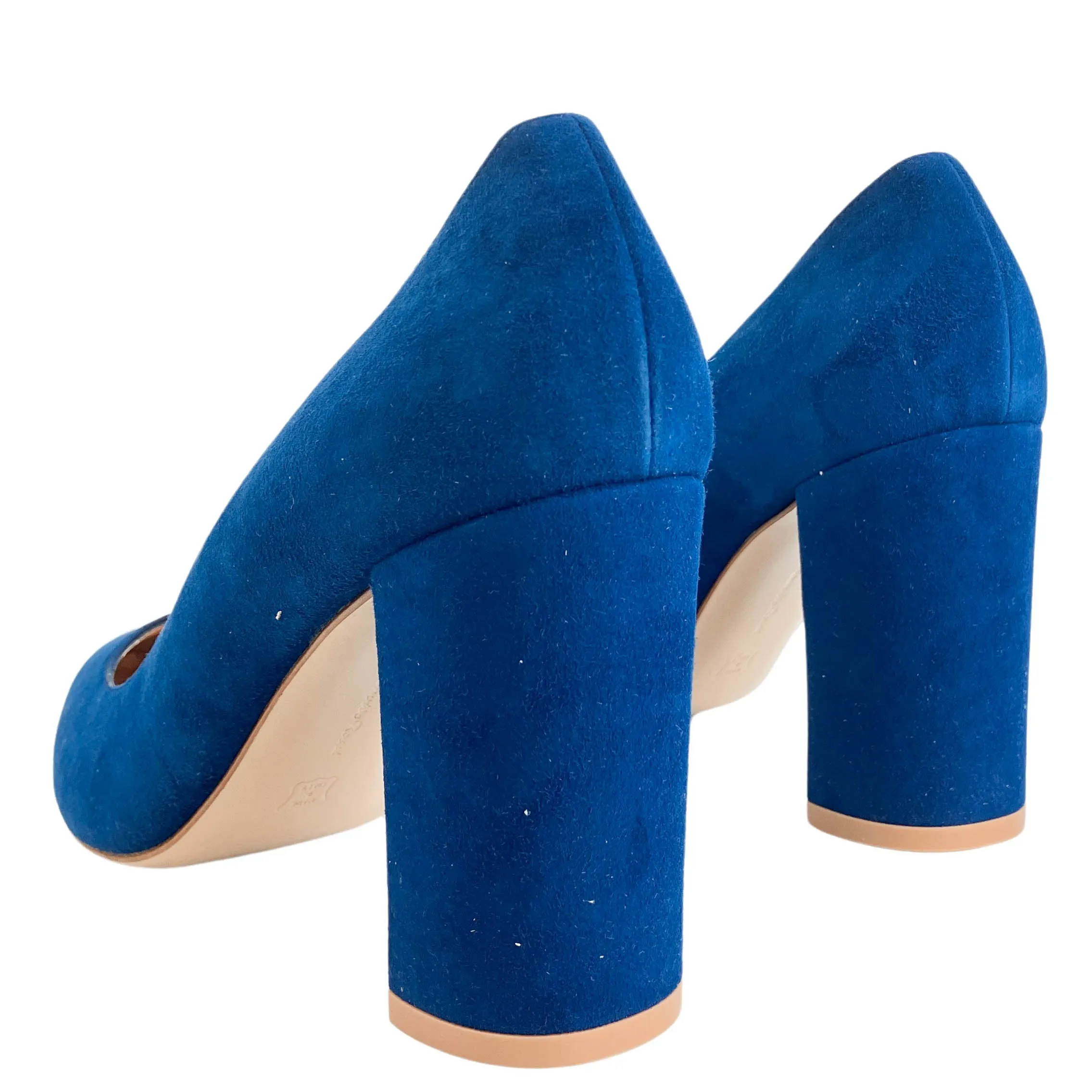 Gianvito Rossi Piper Pumps Camoscio Blue