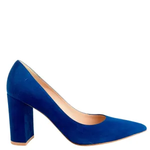 Gianvito Rossi Piper Pumps Camoscio Blue