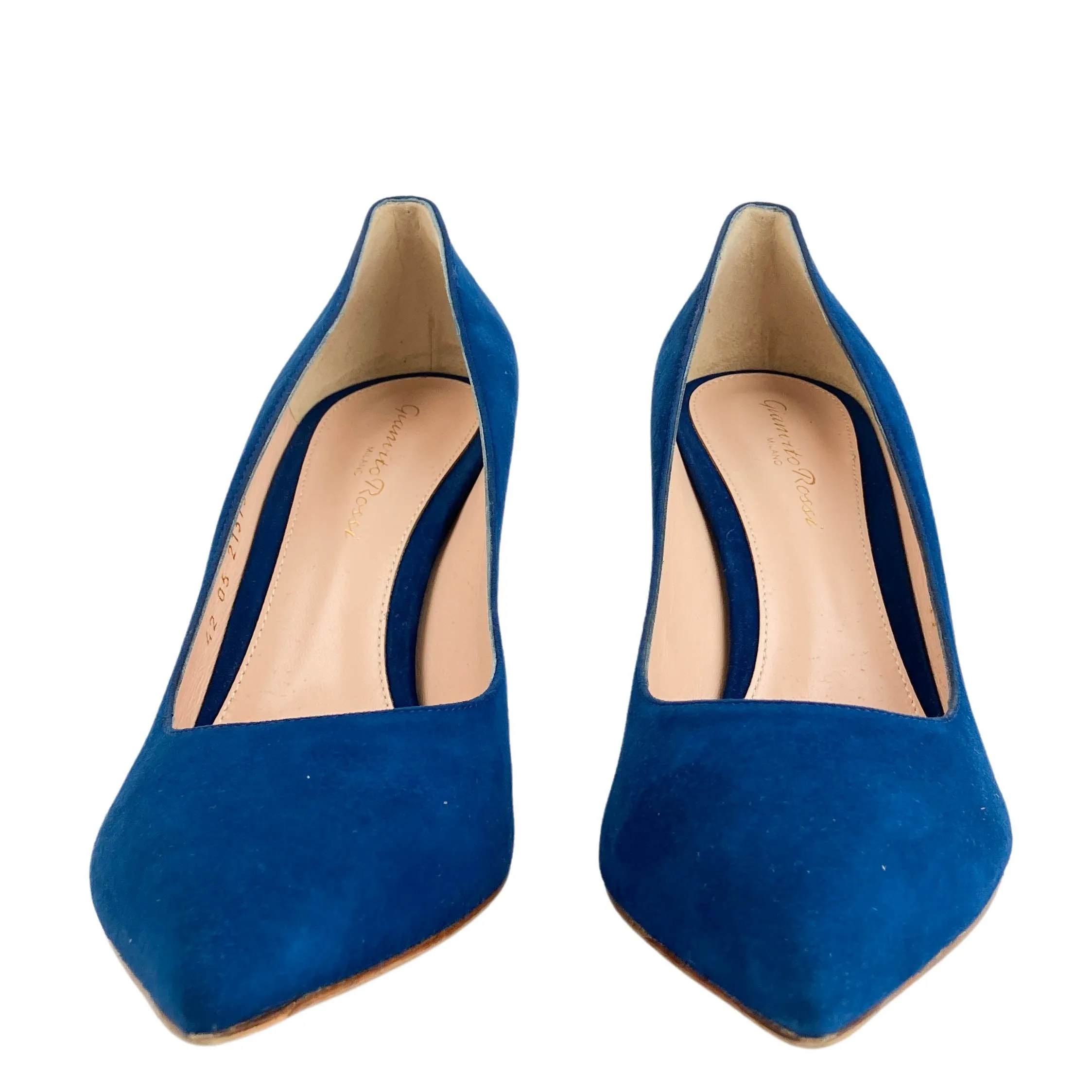 Gianvito Rossi Piper Pumps Camoscio Blue