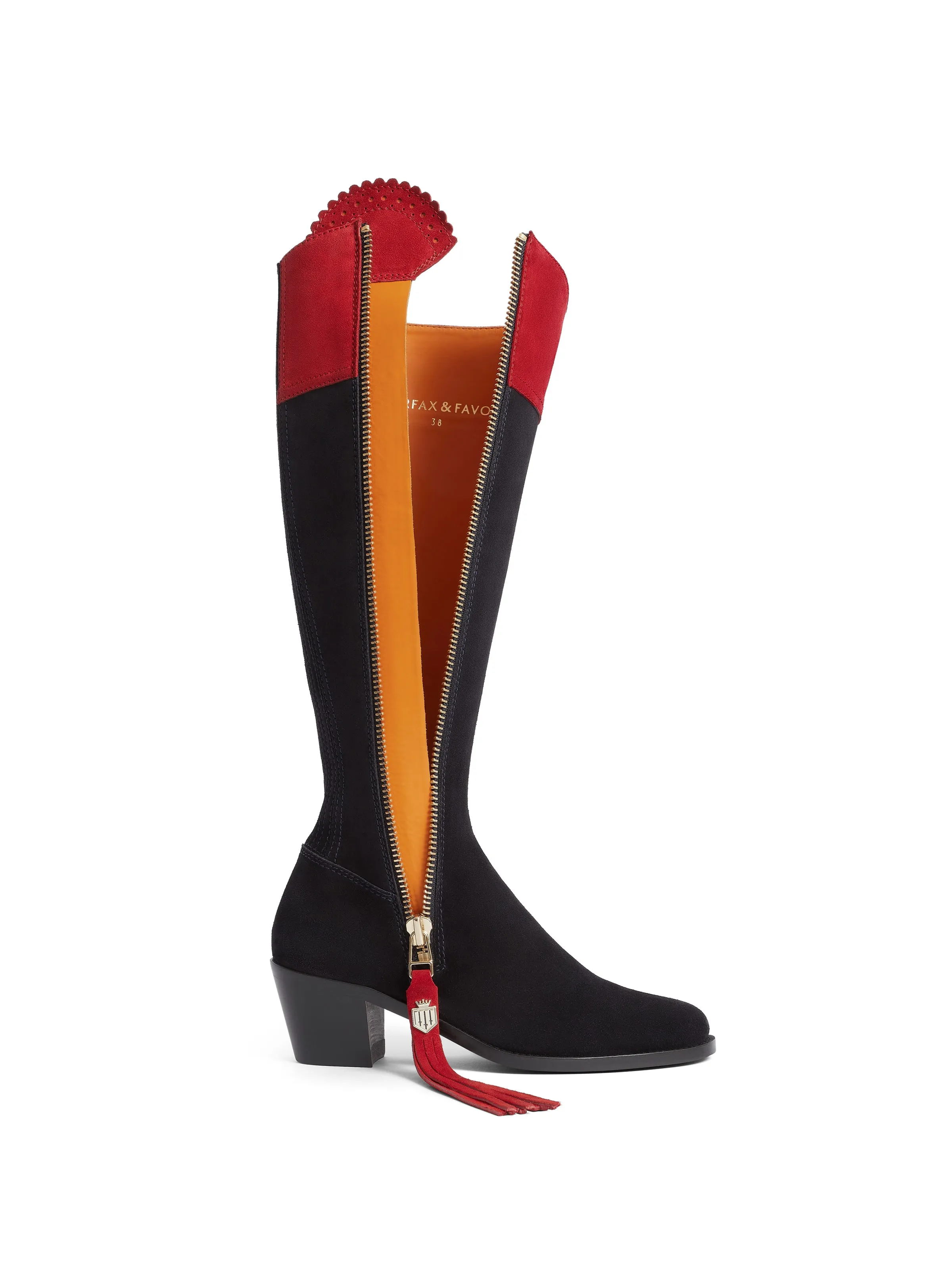 Heeled Regina (Regular Fit) - British Equestrian Red & Navy