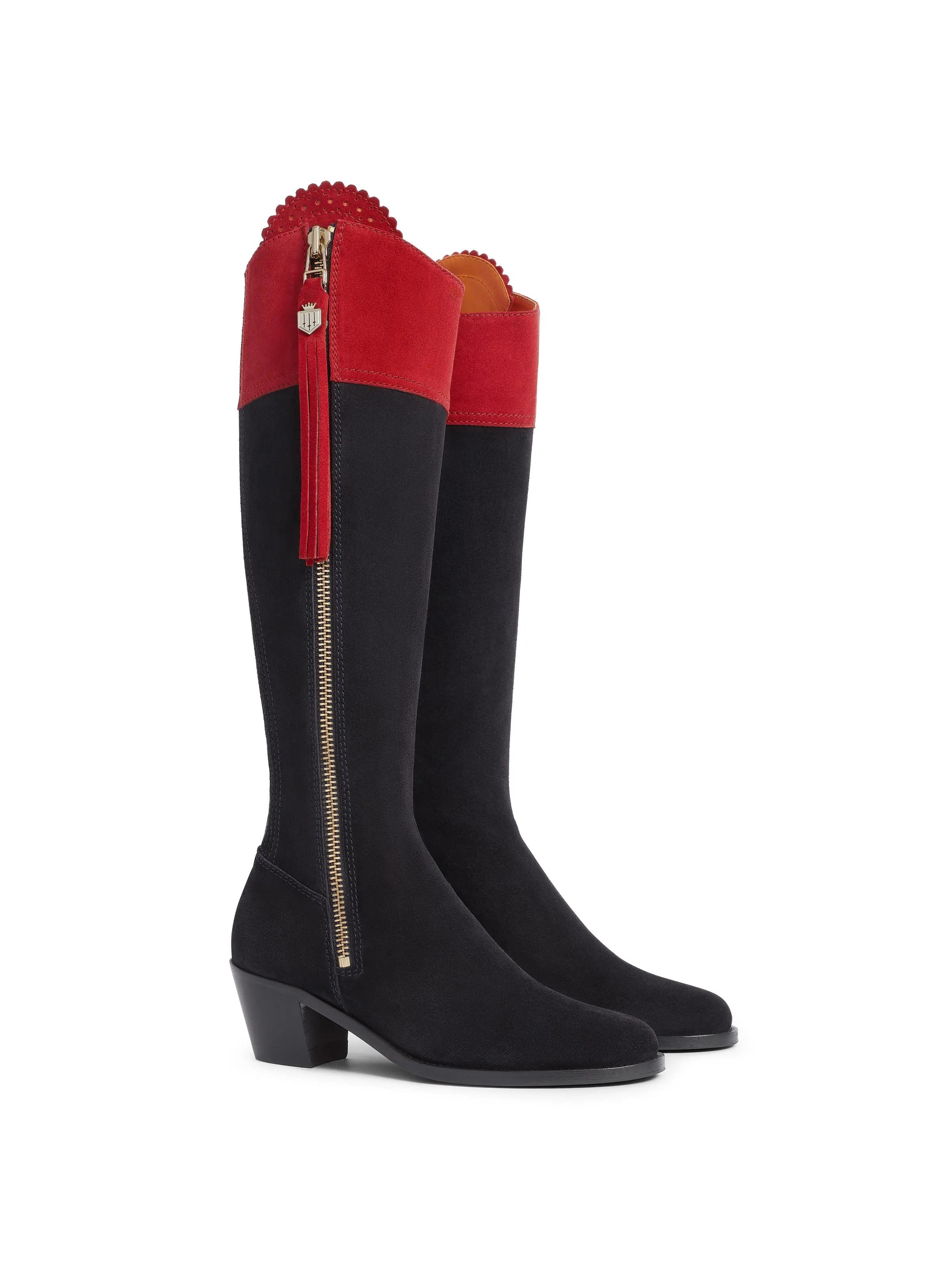 Heeled Regina (Regular Fit) - British Equestrian Red & Navy