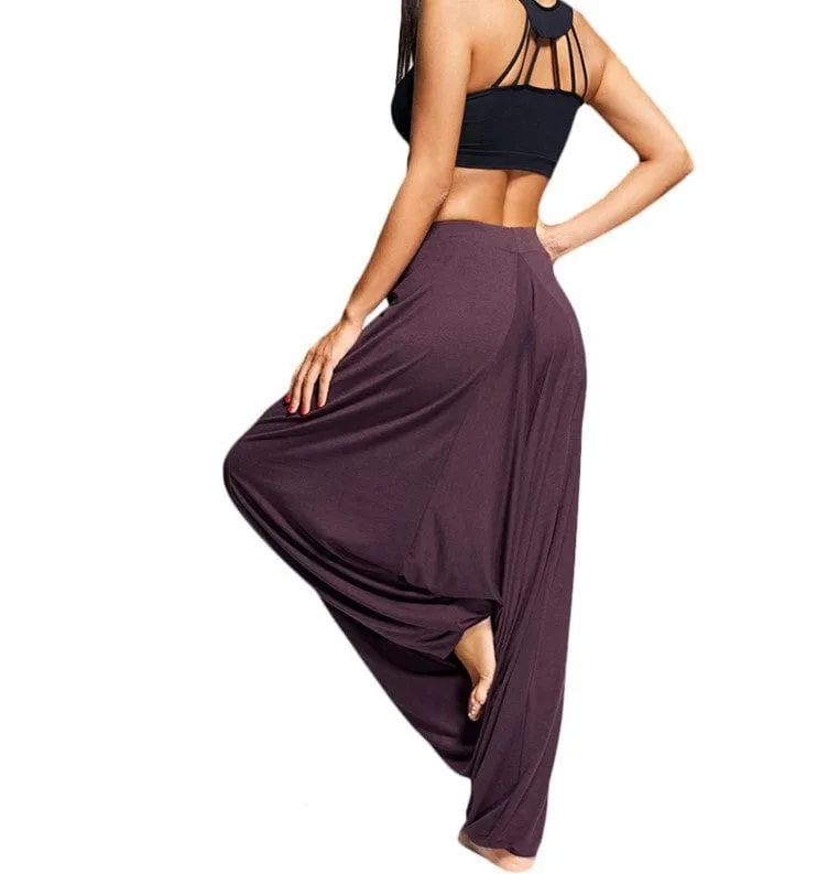 High Waist Drawstring Harem Pants