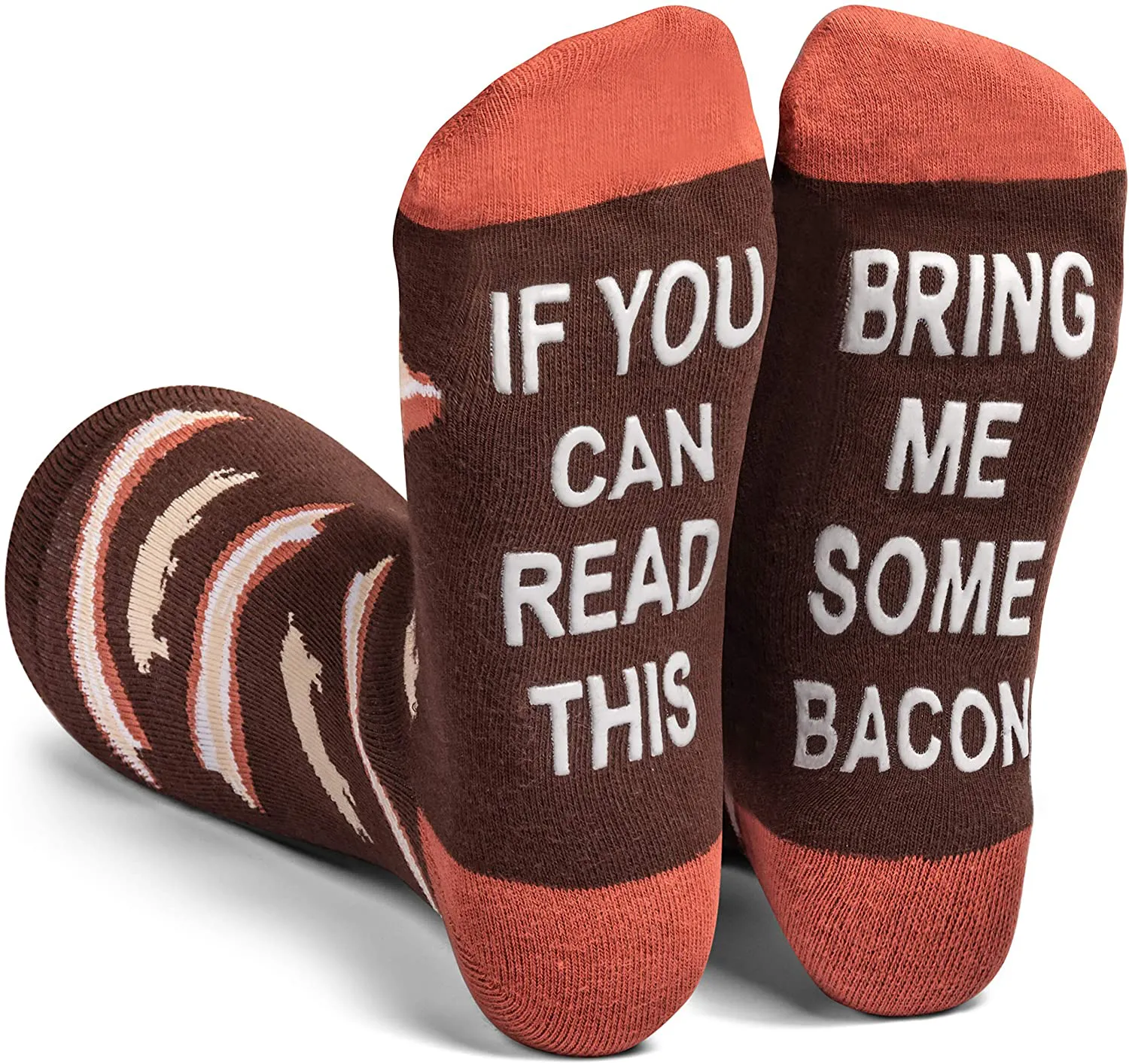 If You Can Read This, Bring Me Some - Funny Food Socks Novelty Christmas Gift & Secret Santa Idea for Men and Women