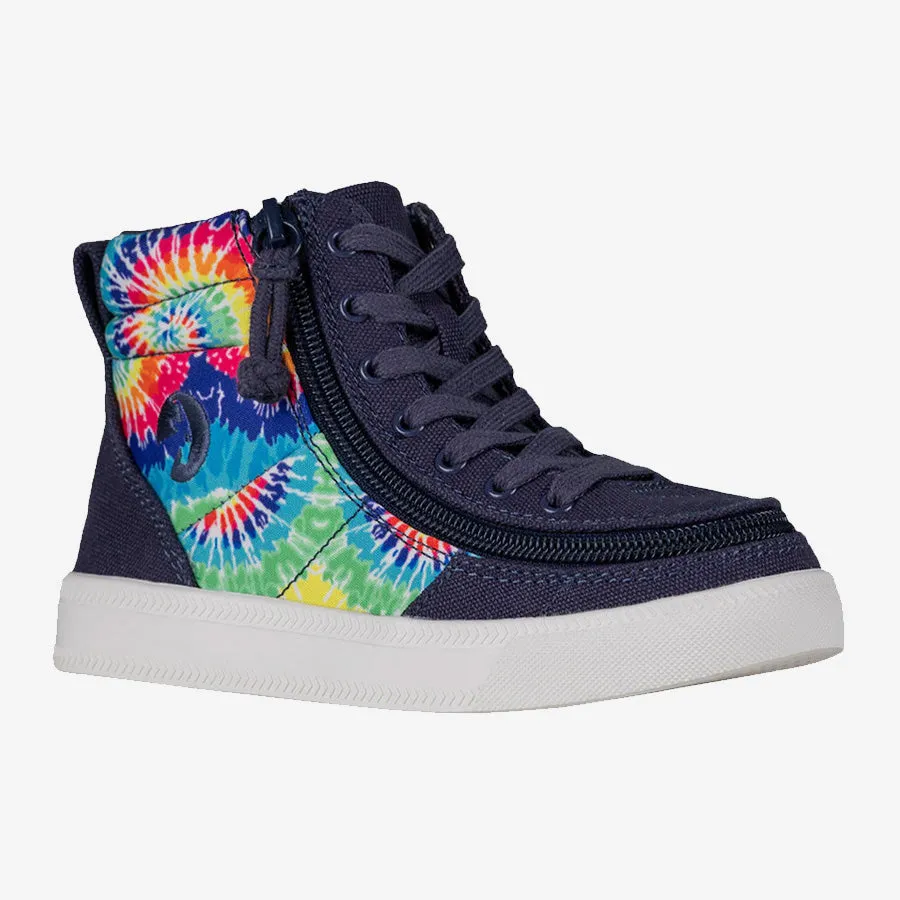 Kids' Navy Tie Dye BILLY Street High Tops