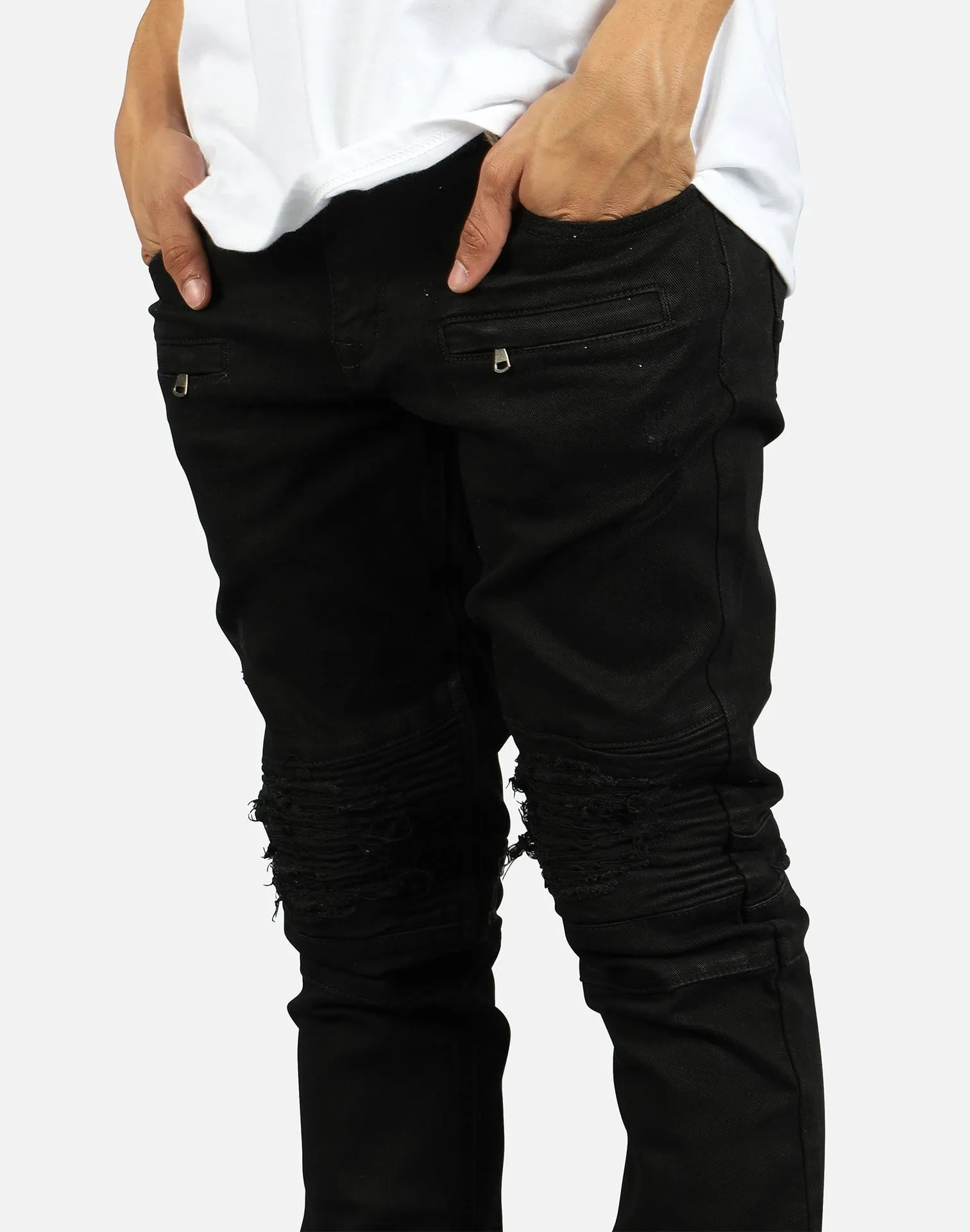 Kilogram DISTRESSED MOTO JEANS