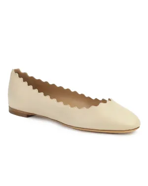 Lauren Ballet Flat in Pearl Grey