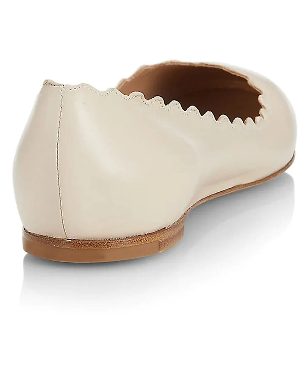 Lauren Ballet Flat in Pearl Grey