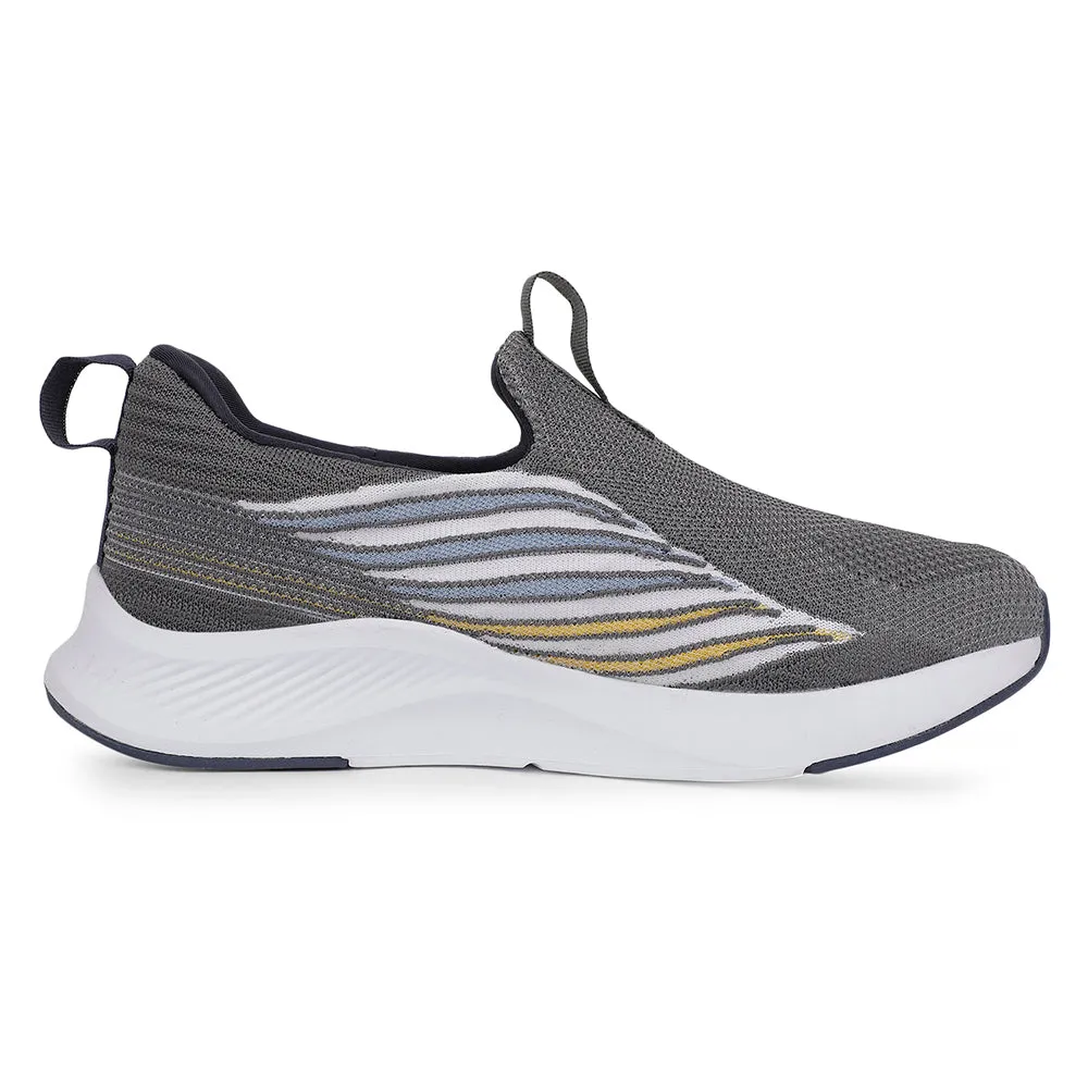 Leap7x Sports Light Grey Walking Shoes For Mens ROBIN-E By Liberty