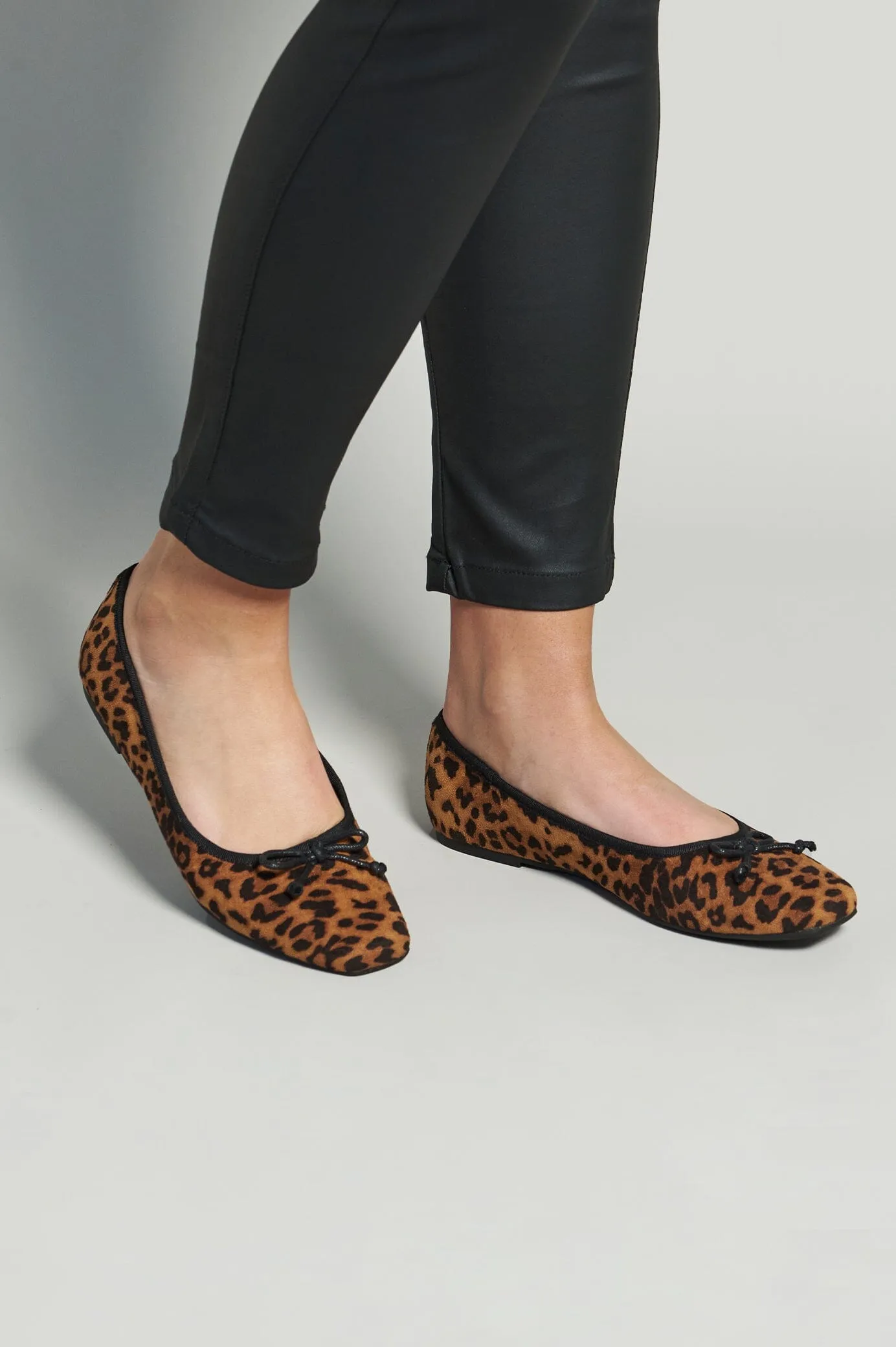 Lenora Ballet Flats Animal Print