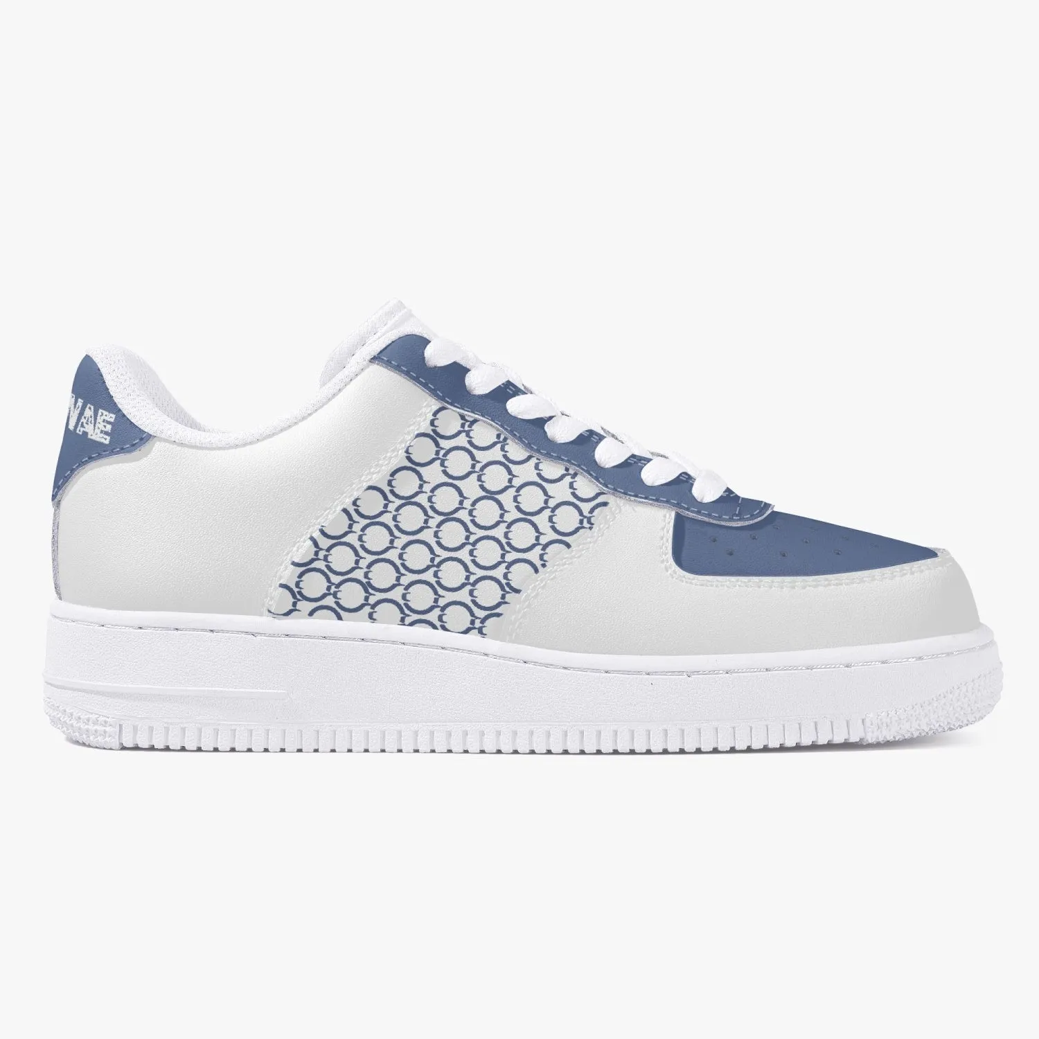 Low-Top Leather Sports Sneakers Light Purple