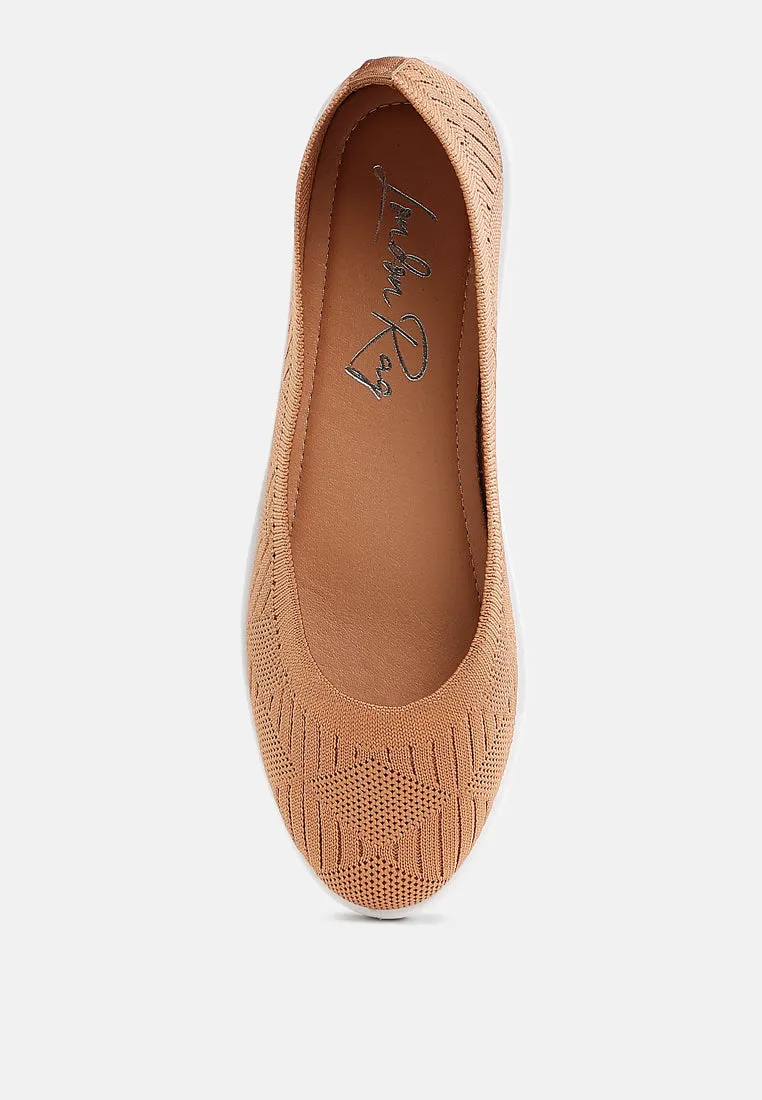 Lubna Knitted Flat Ballet Flats